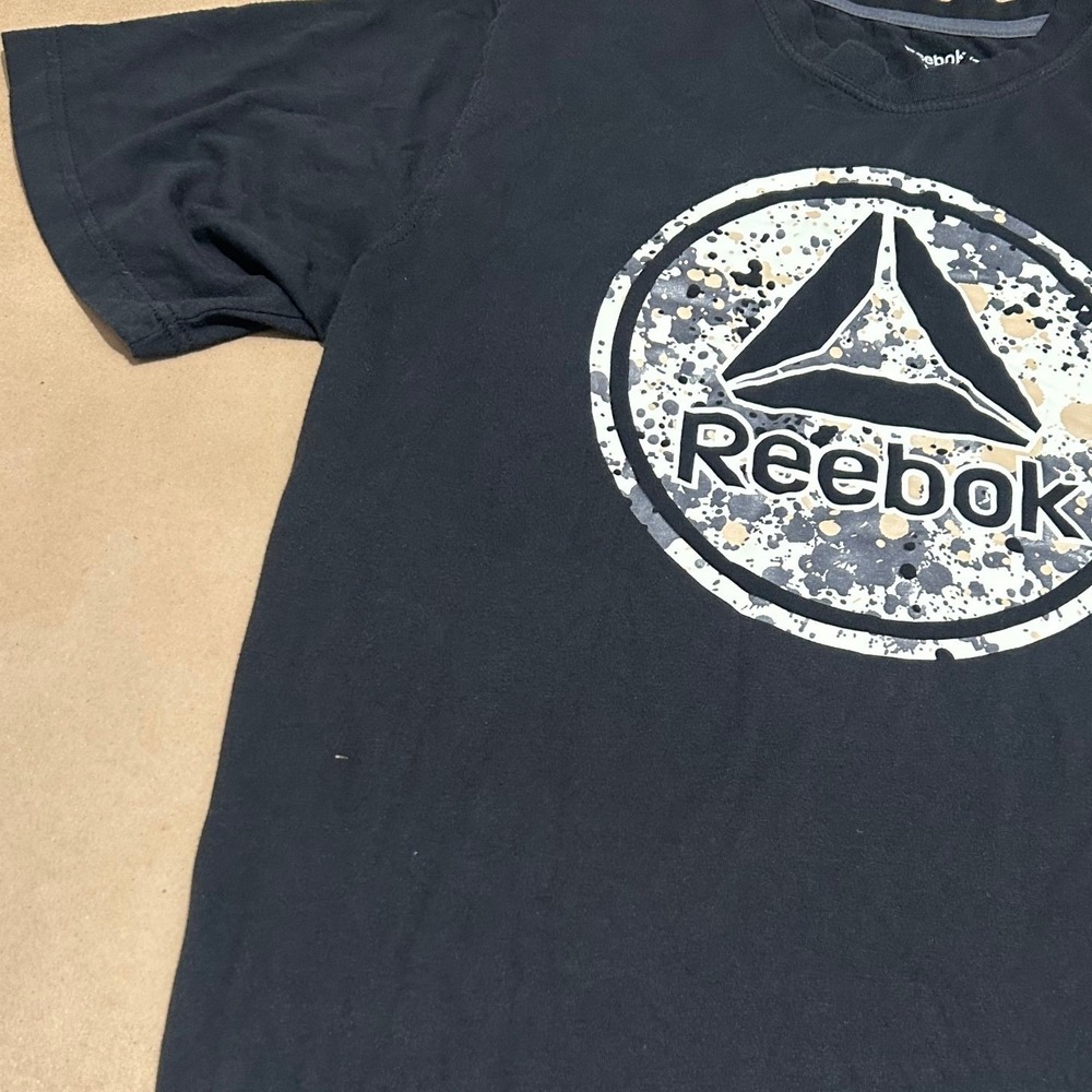Reebok Black Camo Graphic T-Shirt Mens Medium - Picture 3 of 7